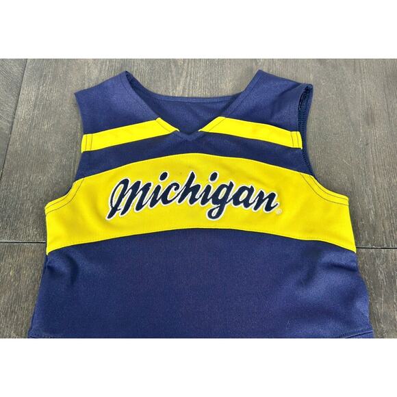 NCAA University Of Michigan Wolverines Cheerleader Dress 4T Adidas Sewn - Picture 5 of 10